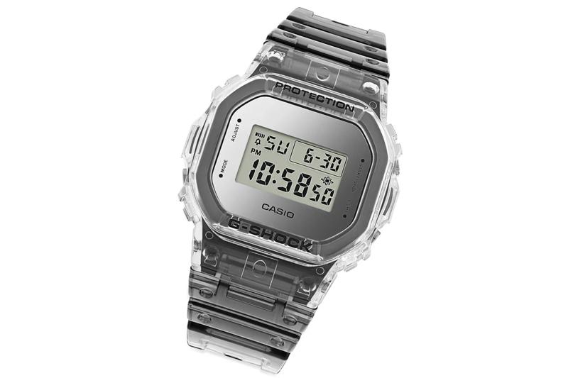 ساعت مچی مردانه کاسیو G-Shock مدل DW-5600SK-1DR با جلوه جذاب و خاص شفاف